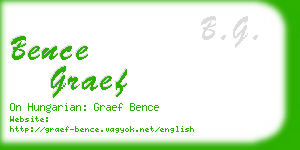 bence graef business card